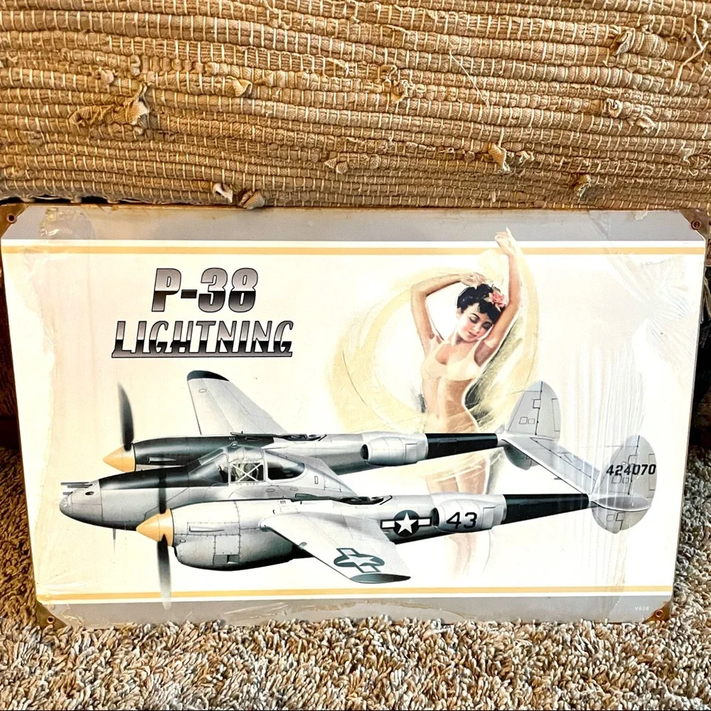 NEW Heavy Duty Steel P-36 Lightning Metal Sign